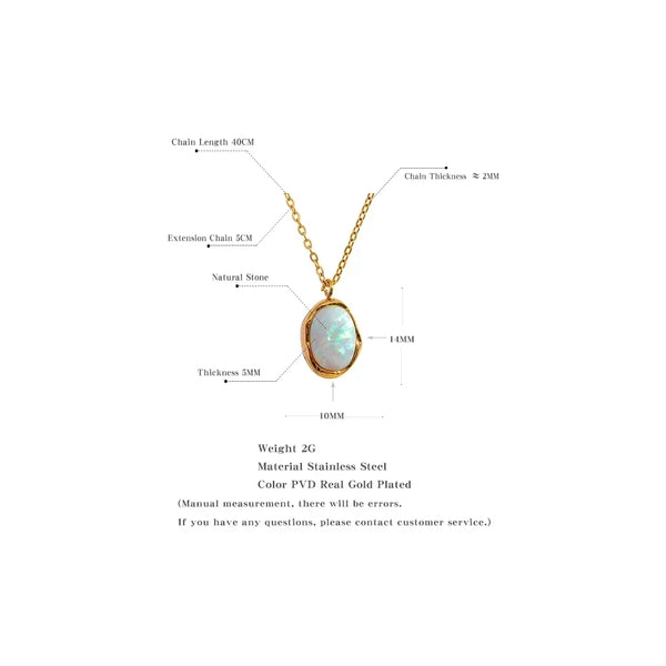 Chic Opal Harmony Necklace - TM & Co. Jewels