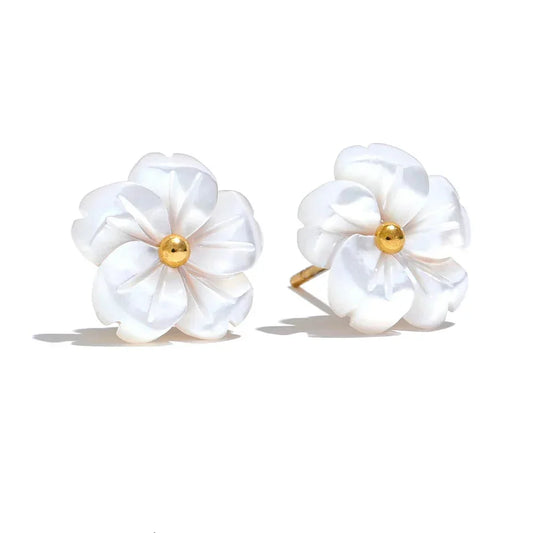 Shell Petal Earrings - TM & Co. Jewels
