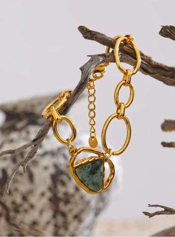 Slate Stone Link Bracelet