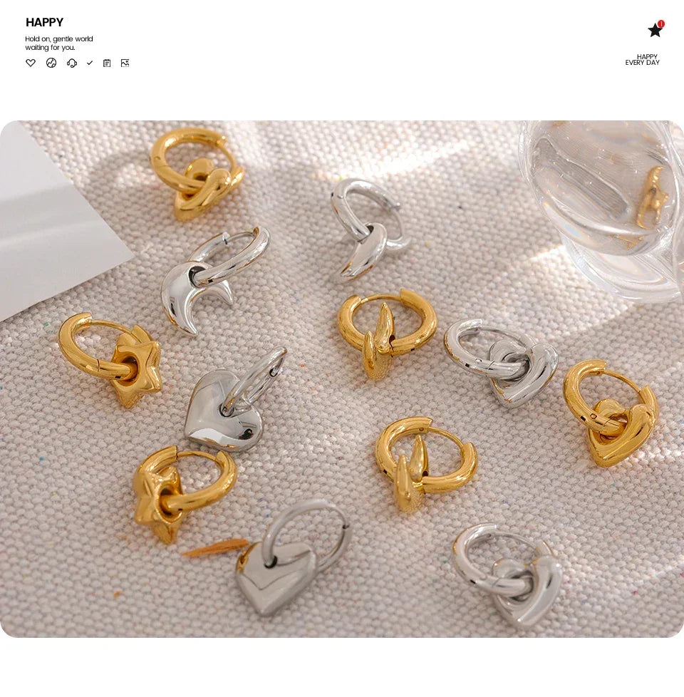 Astral Affection Hoops - TM & Co. Jewels