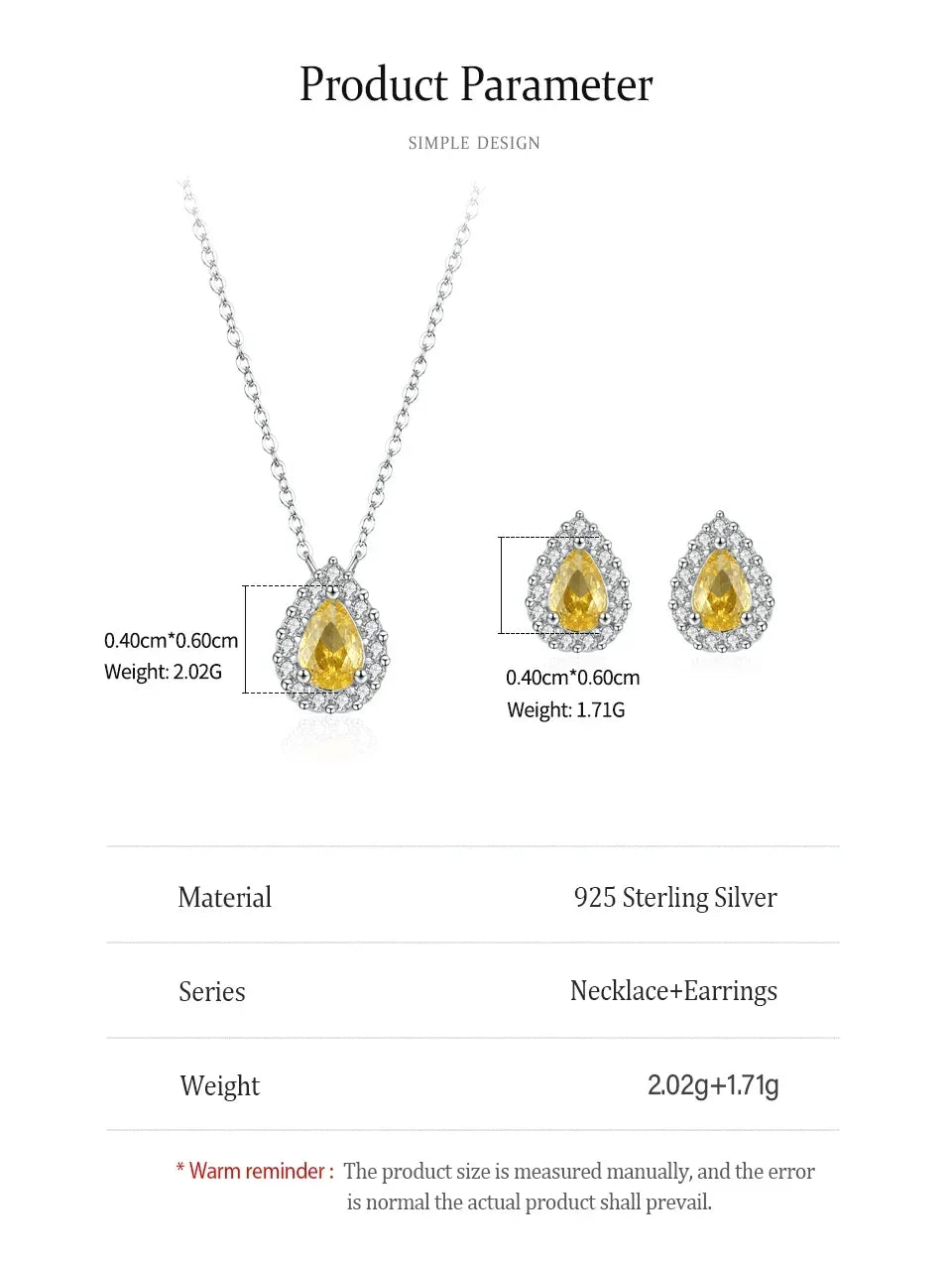 Amber Aura Jewelry Set - TM & Co. Jewels