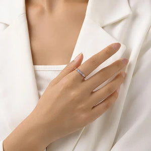 Crystal Aura Promise Band - TM & Co. Jewels
