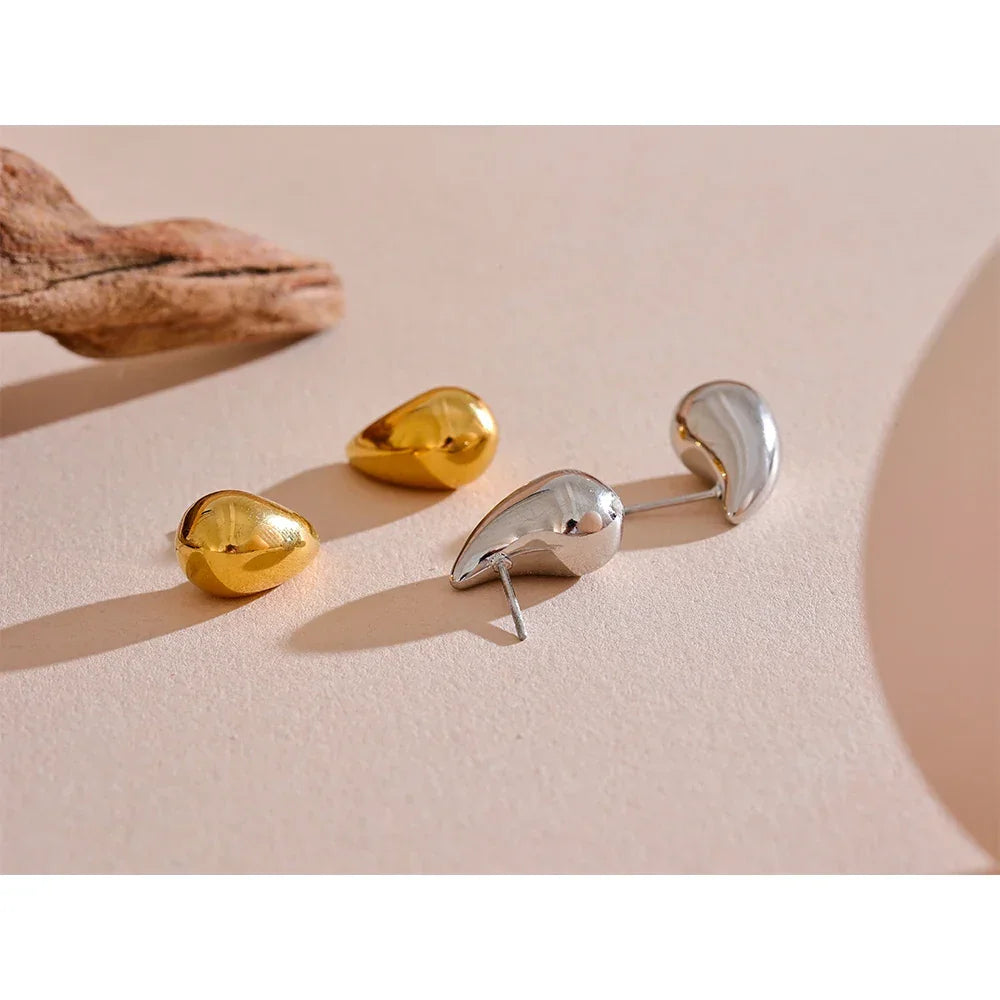 Golden Ripple Studs - TM & Co. Jewels