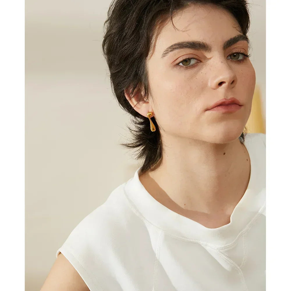 Asymmetry Unusual Big Stud Earrings - TM & Co. Jewels