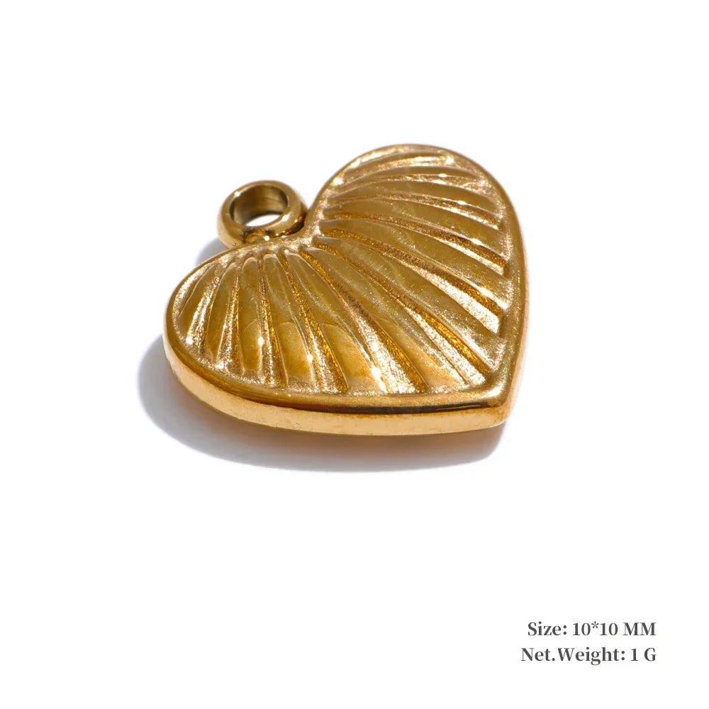 Metal Leaf Flower Star Palm Golden Drop Handmade DIY Stainless Steel Casting Jewelry Accessories