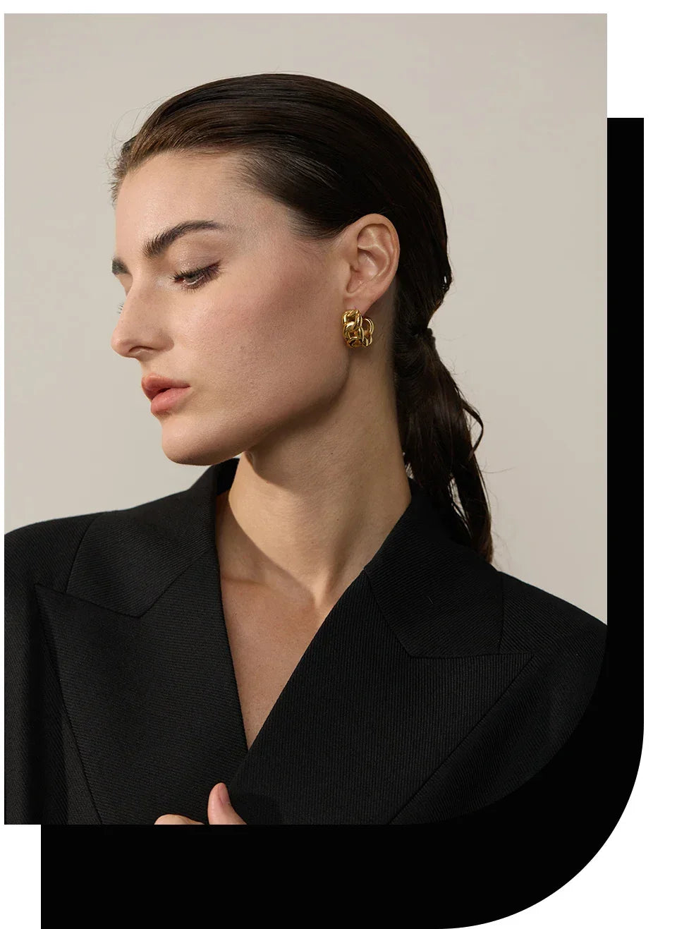 Charm Cast Geo Texture Hoop Jewelry - TM & Co. Jewels