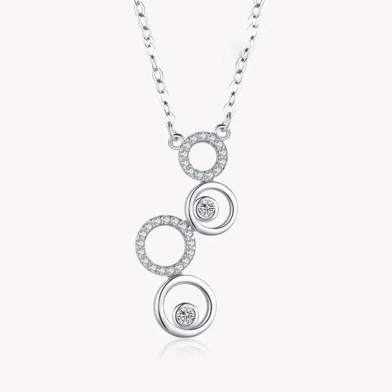 Shining CZ Bubble Pendant Necklace - TM & Co. Jewels