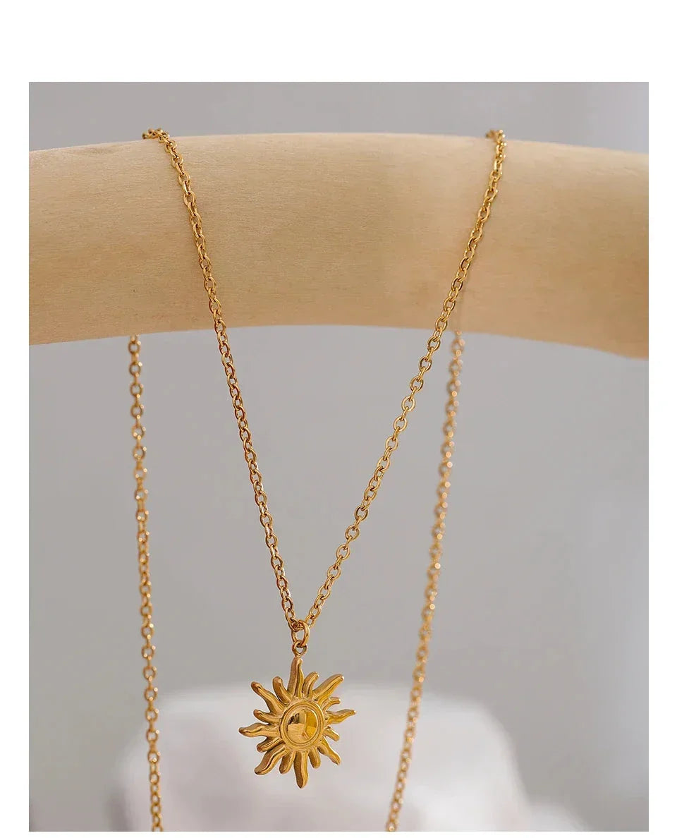 Sunrise Glow Stainless Necklace - TM & Co. Jewels