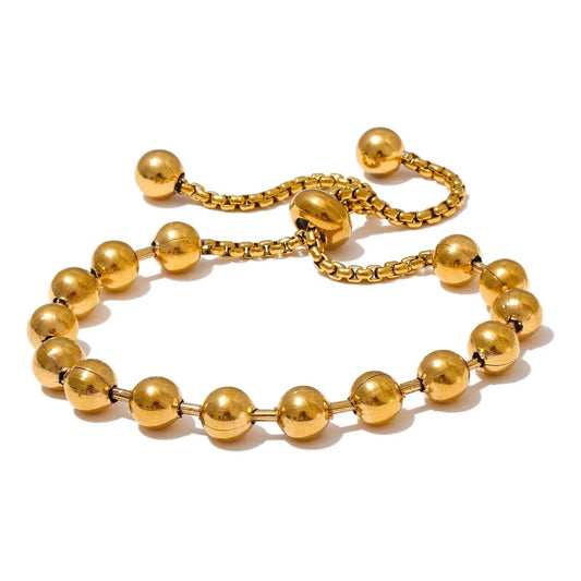 Gold Ball Bead Bracelet