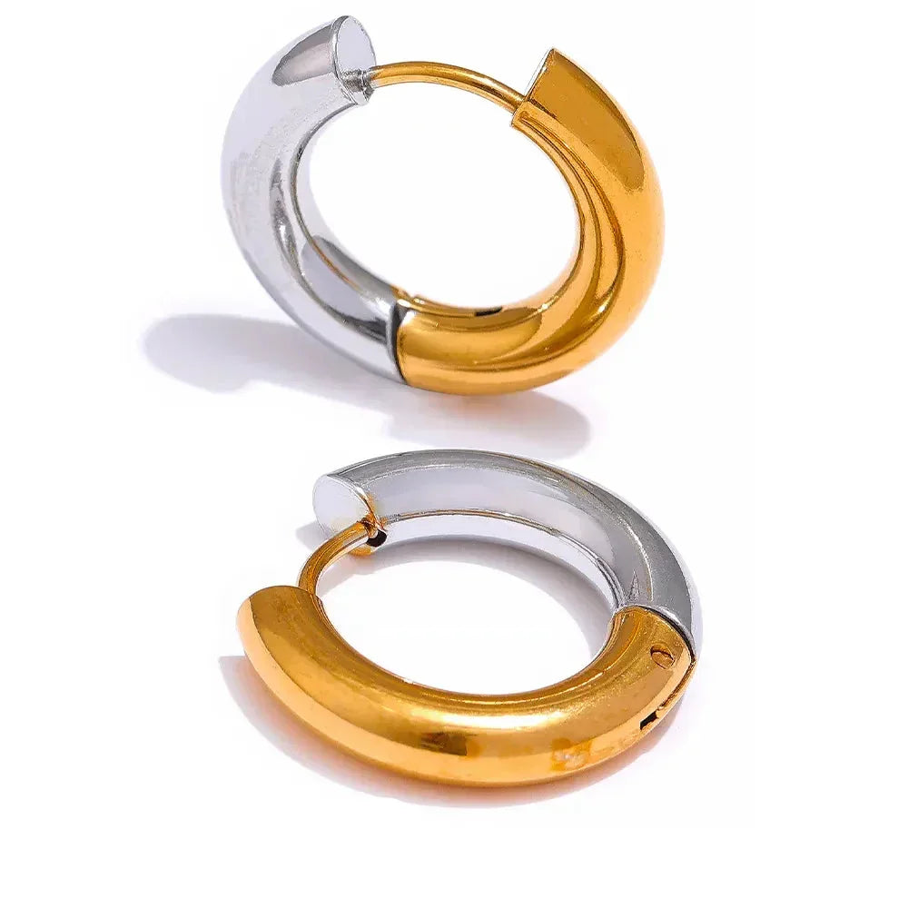 Golden Orbit Hoop Earrings - TM & Co. Jewels