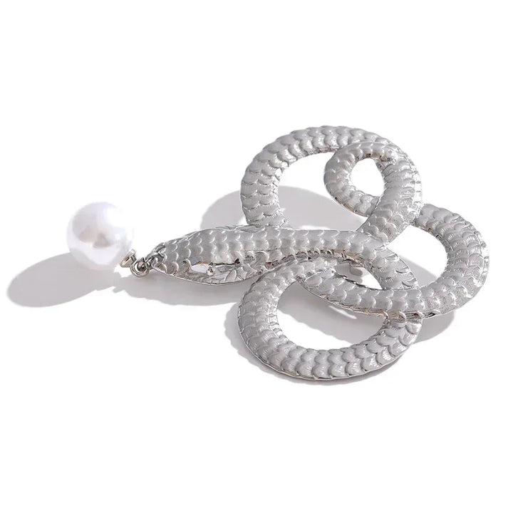 Gilded Snake Drop Pin - TM & CO. JEWELS 