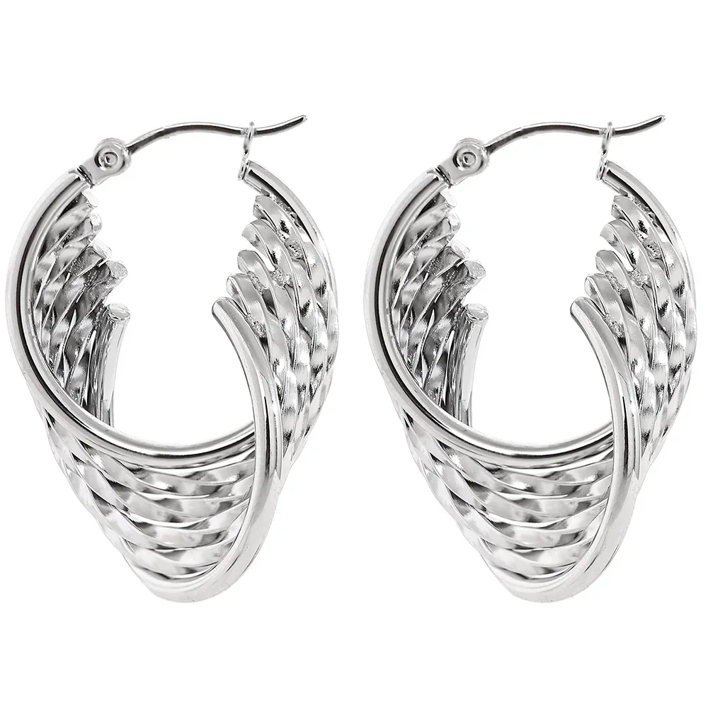 Vogue Twist Hoops - TM & Co. Jewels
