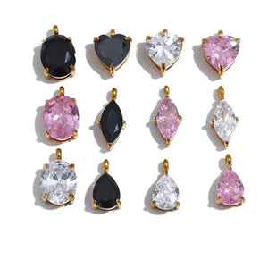 Dewdrop Faceted Charm