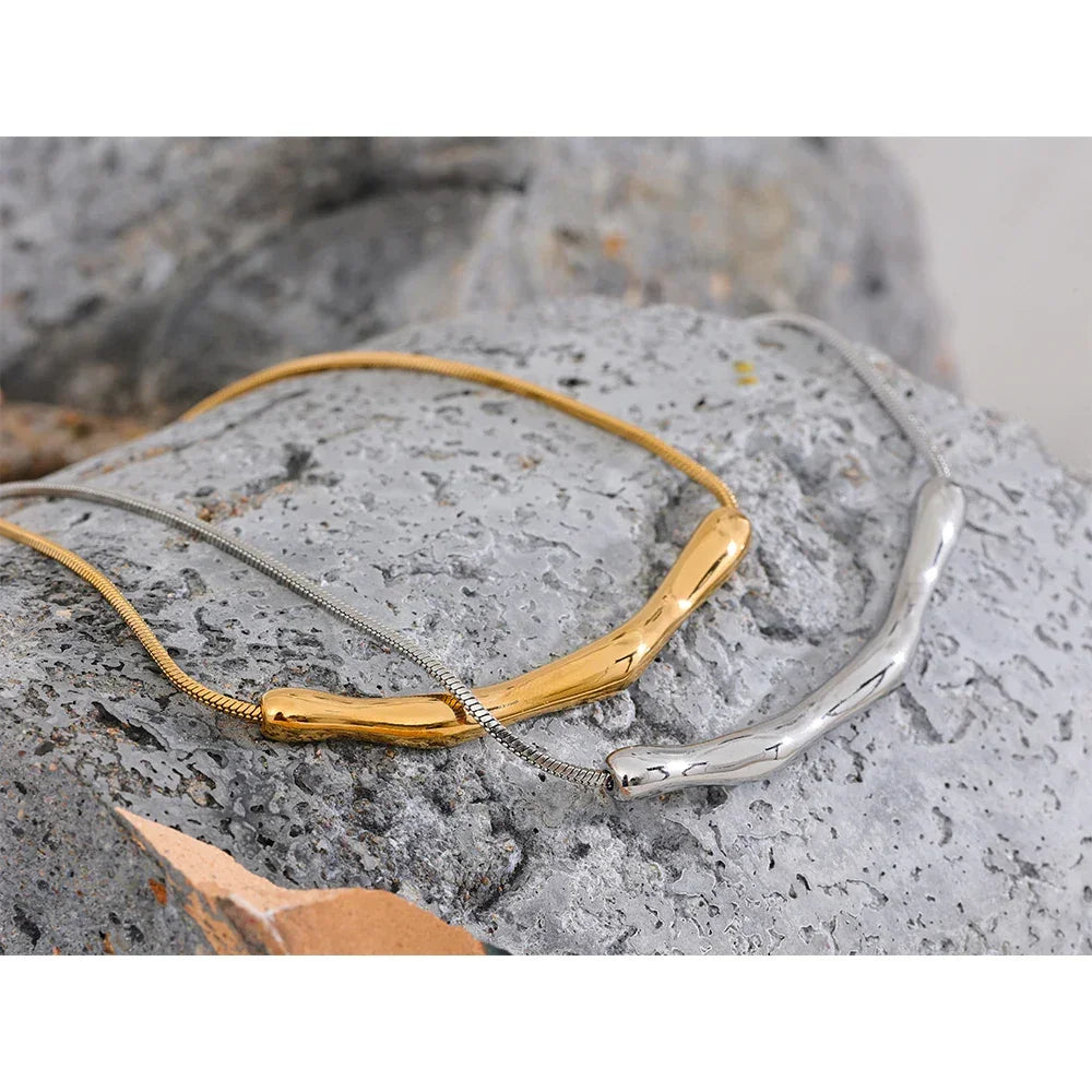 Golden Flow Necklace - TM & Co. Jewels