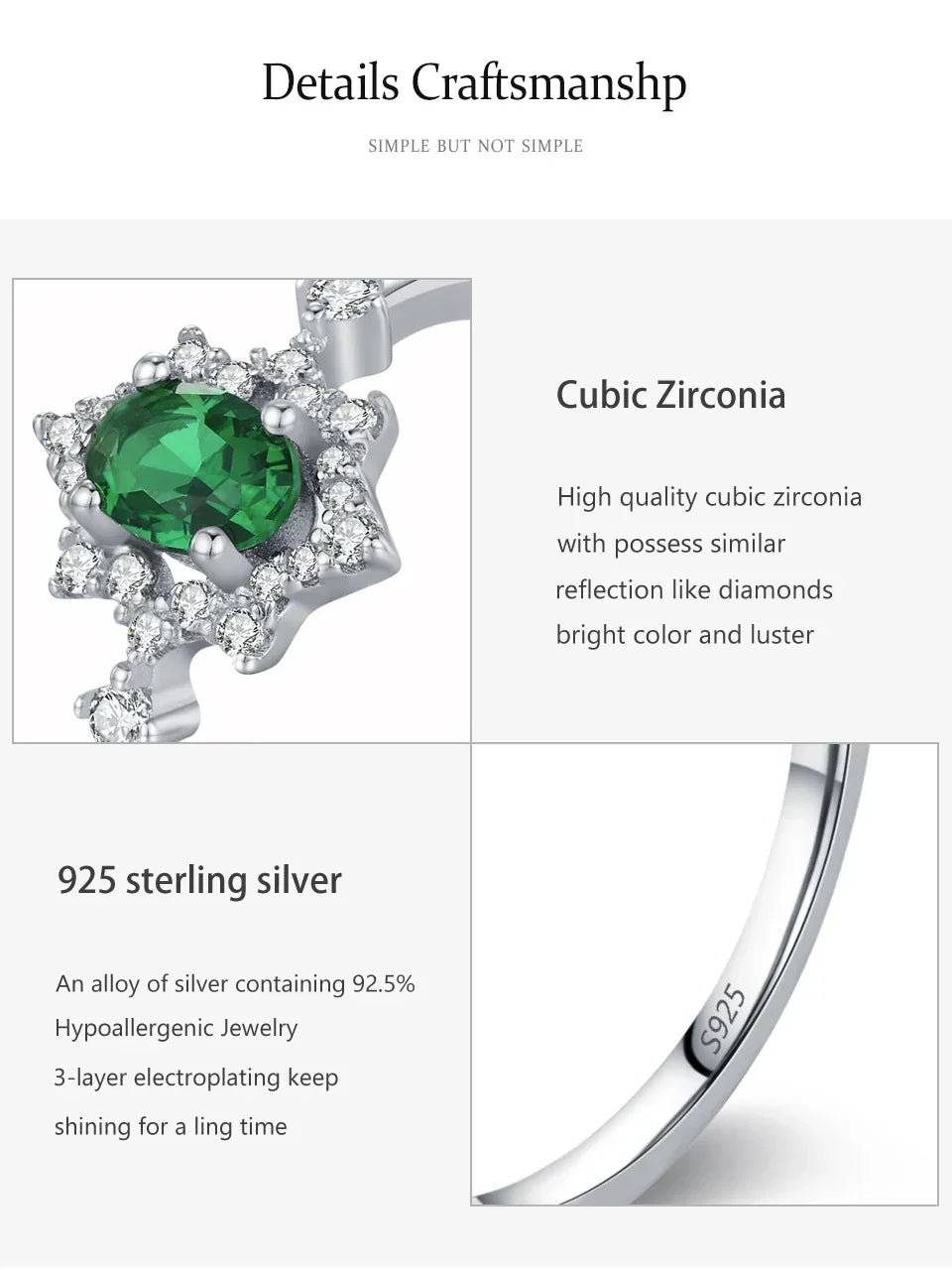 Crown Jewel Zircon Ring - TM & Co. Jewels