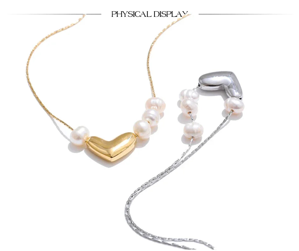 Adore Pearl Heart Pendant