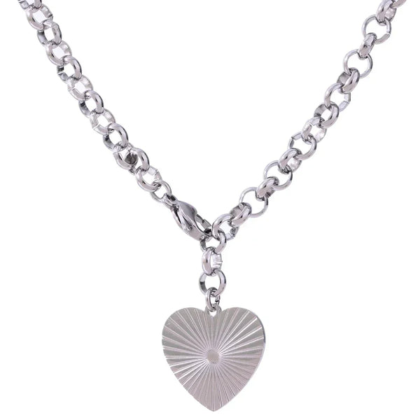 Rose Bloom Heart Necklace - TM & Co. Jewels