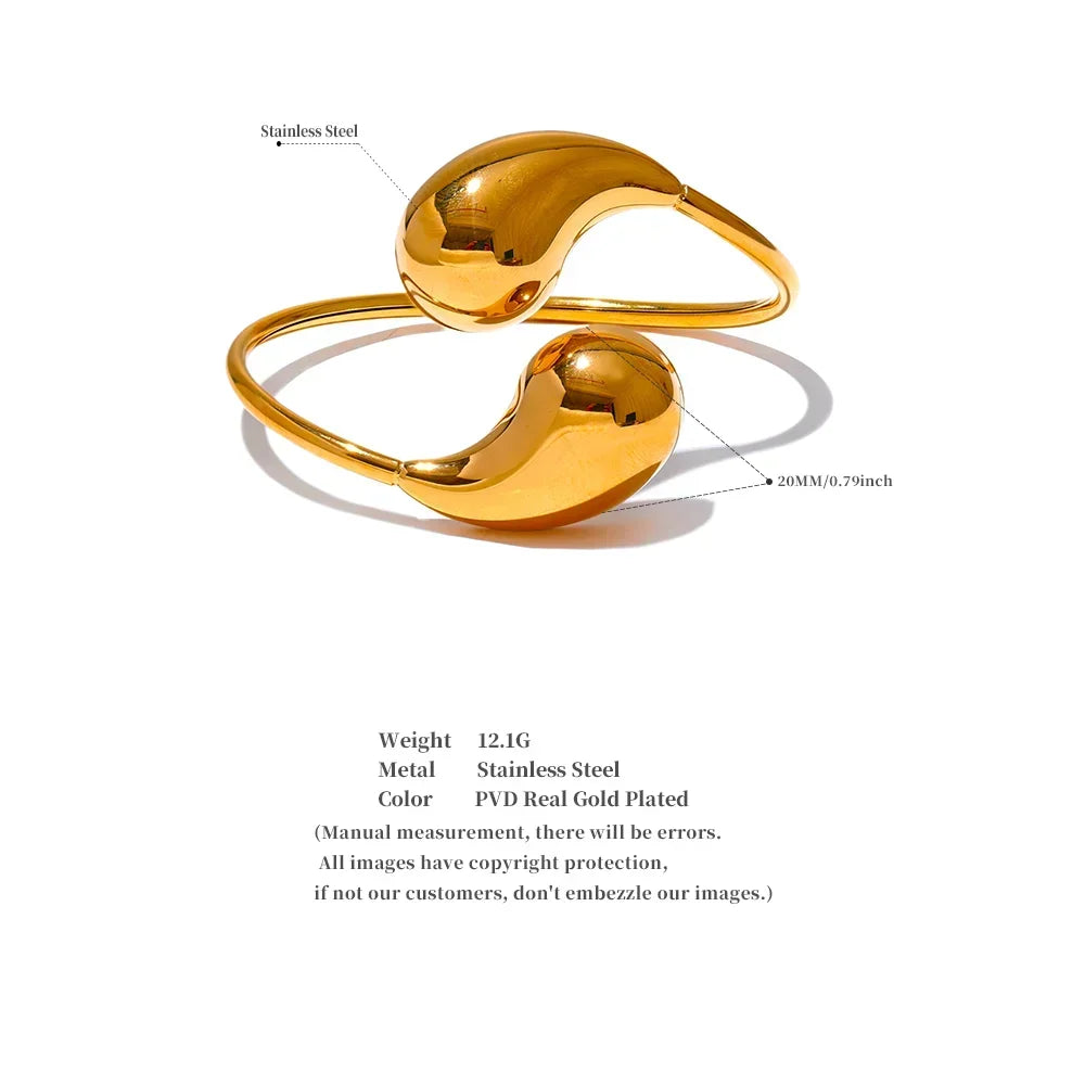 Luxe Drop Adjustable Bangle - TM & Co. Jewels