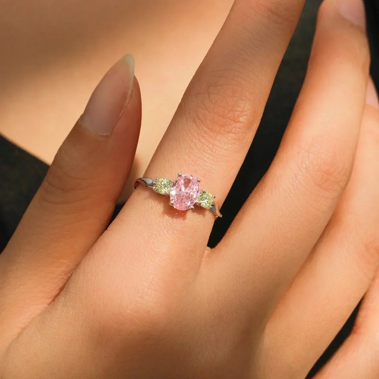 Emerald Rose Zirconia Ring - TM & Co. Jewels