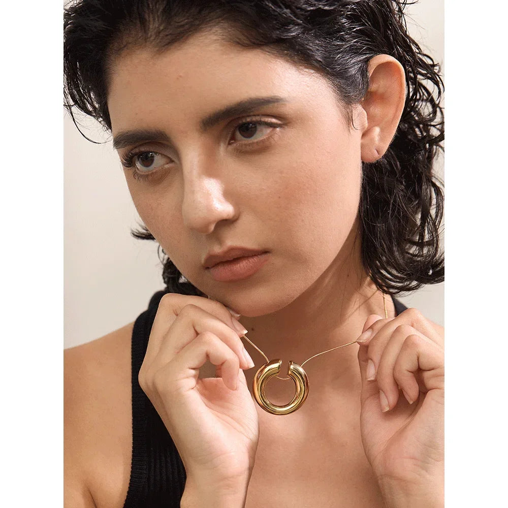 Golden Arc Necklace - TM & Co. Jewels