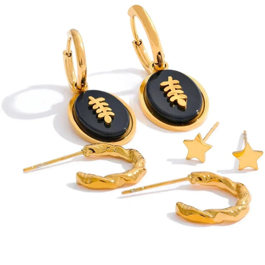 Onyx Glow Set Earrings - TM & Co. Jewels