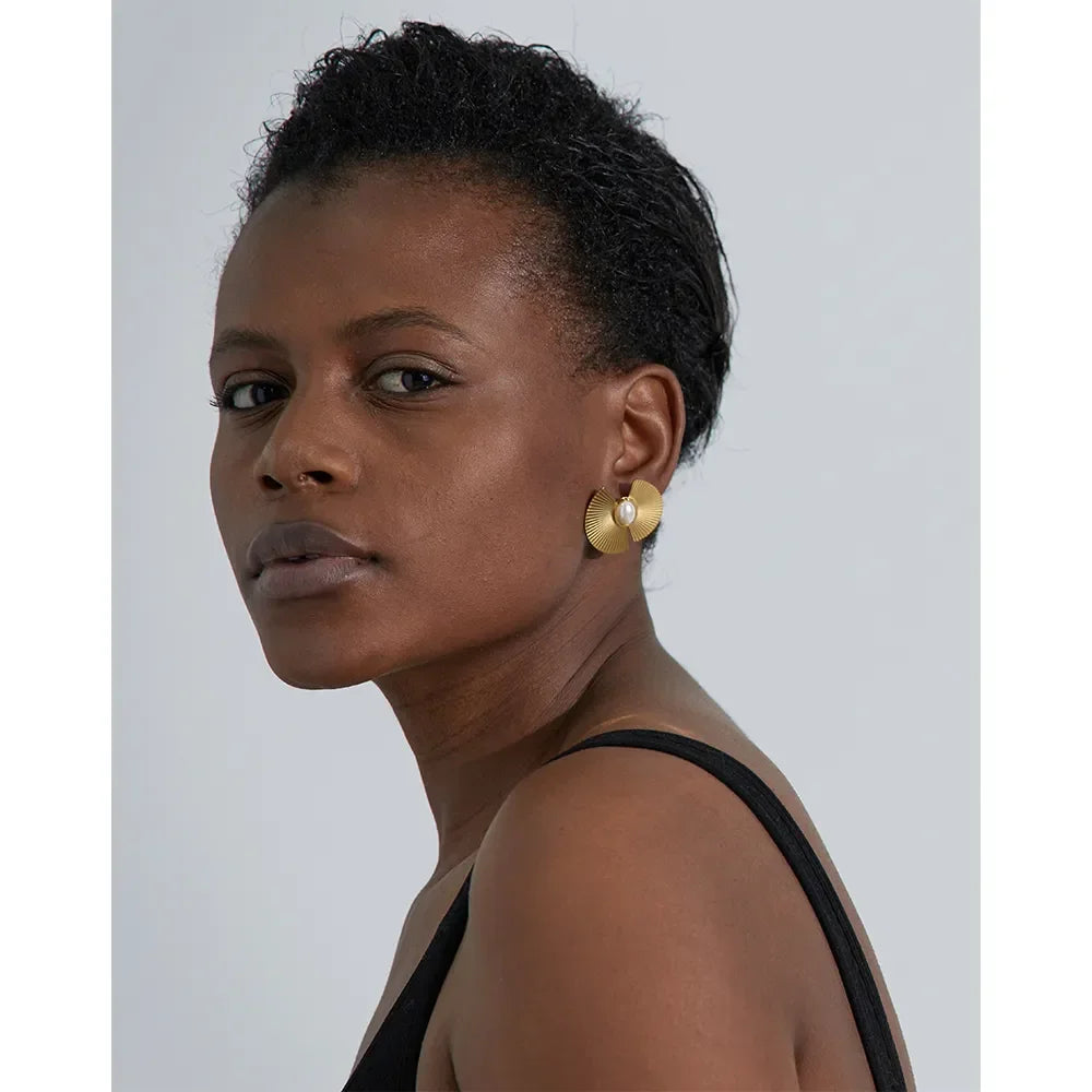 Pearl Petal Earrings - TM & Co. Jewels