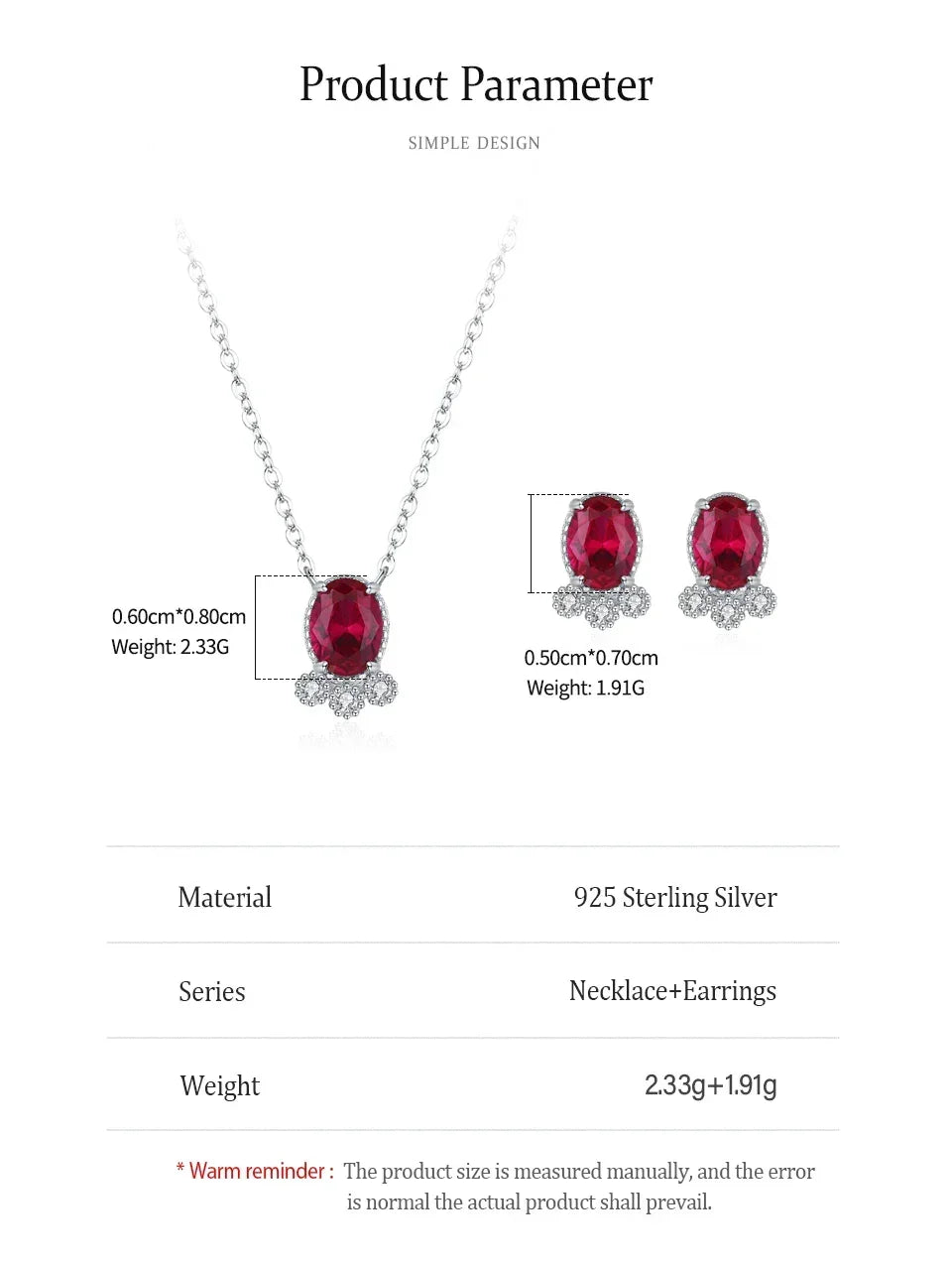 Crimson Legacy Zircon Set - TM & Co. Jewels