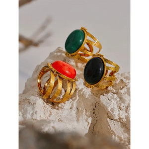 Sunset Cabochon Ring