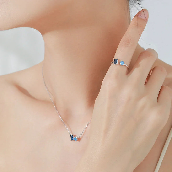 Blue Majesty Zircon Set - TM & Co. Jewels