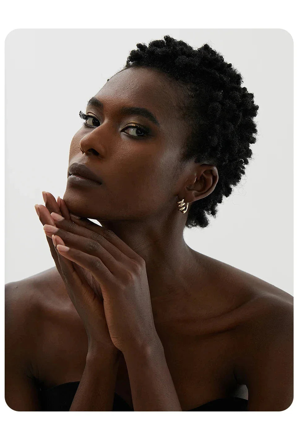 Twist Wave Gold Splash Earrings - TM & Co. Jewels