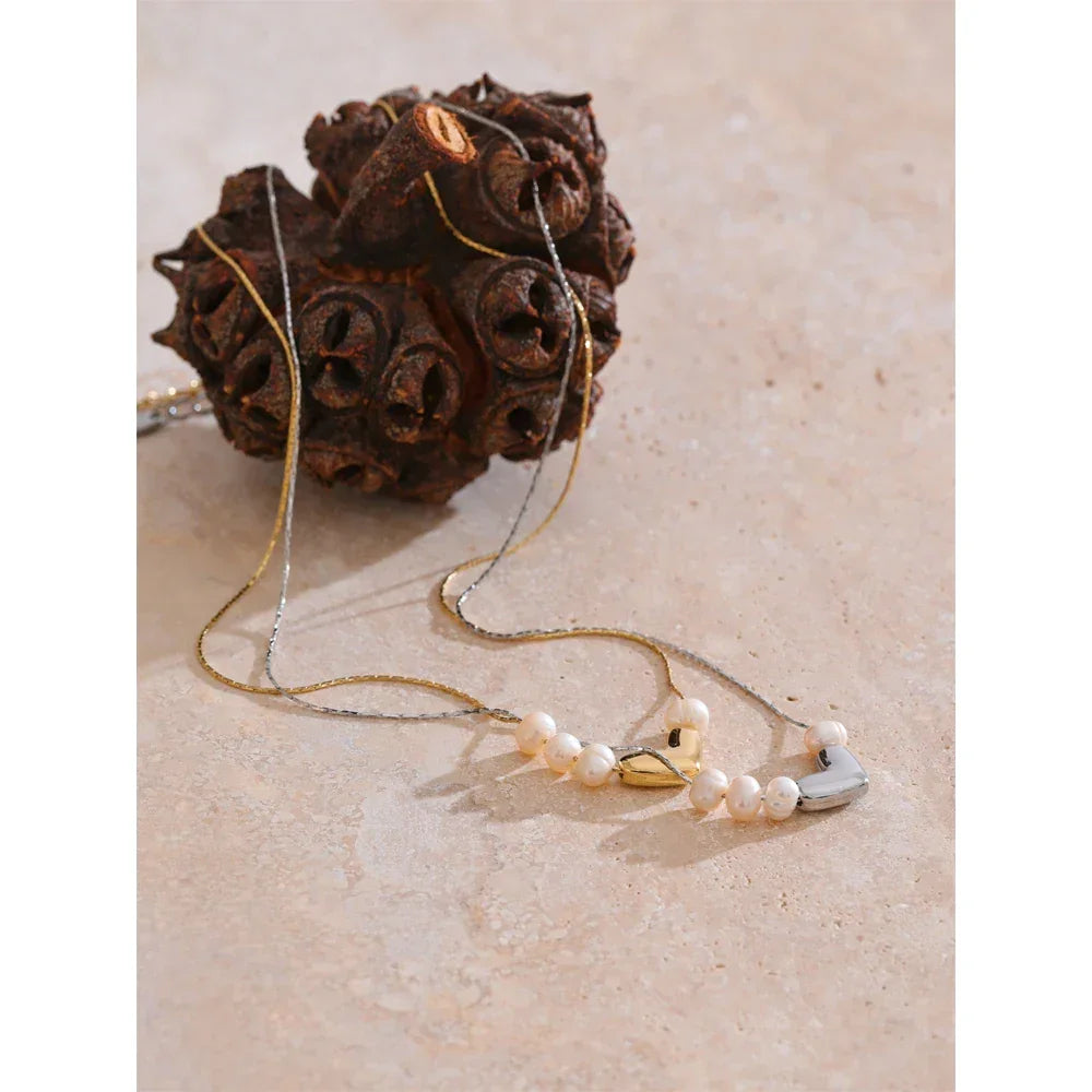 Adore Pearl Heart Pendant