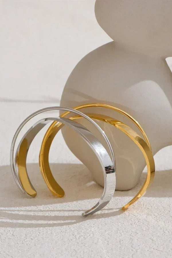 Gold Minimalist Cuff Bracelet