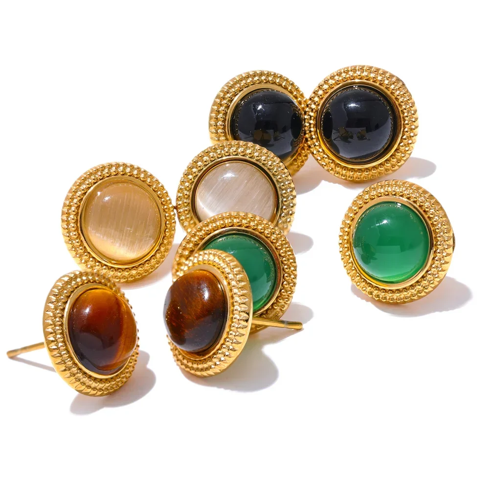 Harmony Stone Studs - TM & Co. Jewels