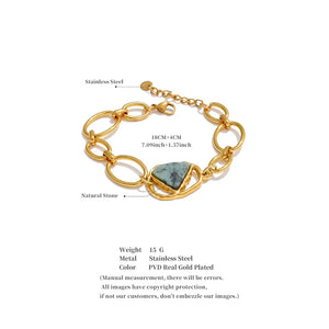Slate Stone Link Bracelet