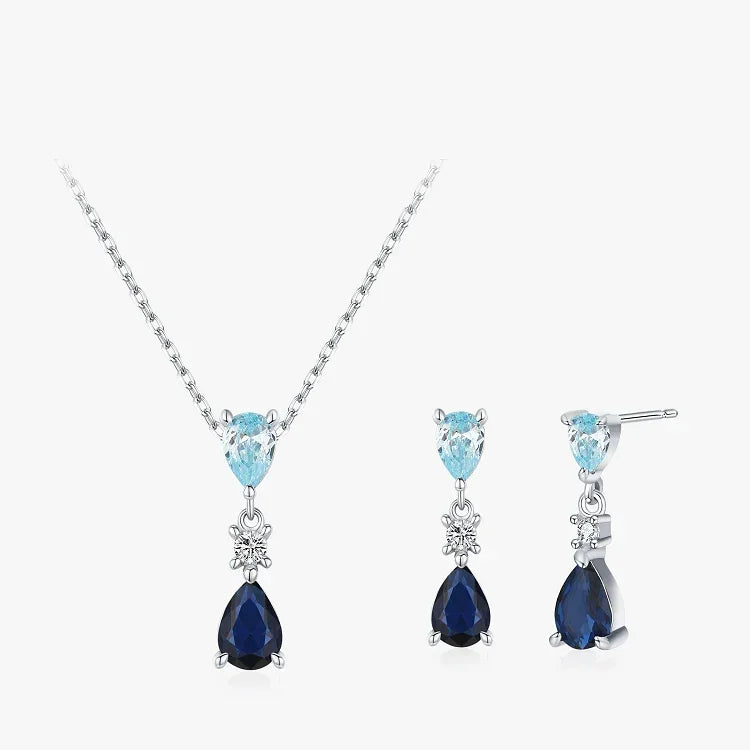 Blue Cascade Jewelry Set - TM & Co. Jewels