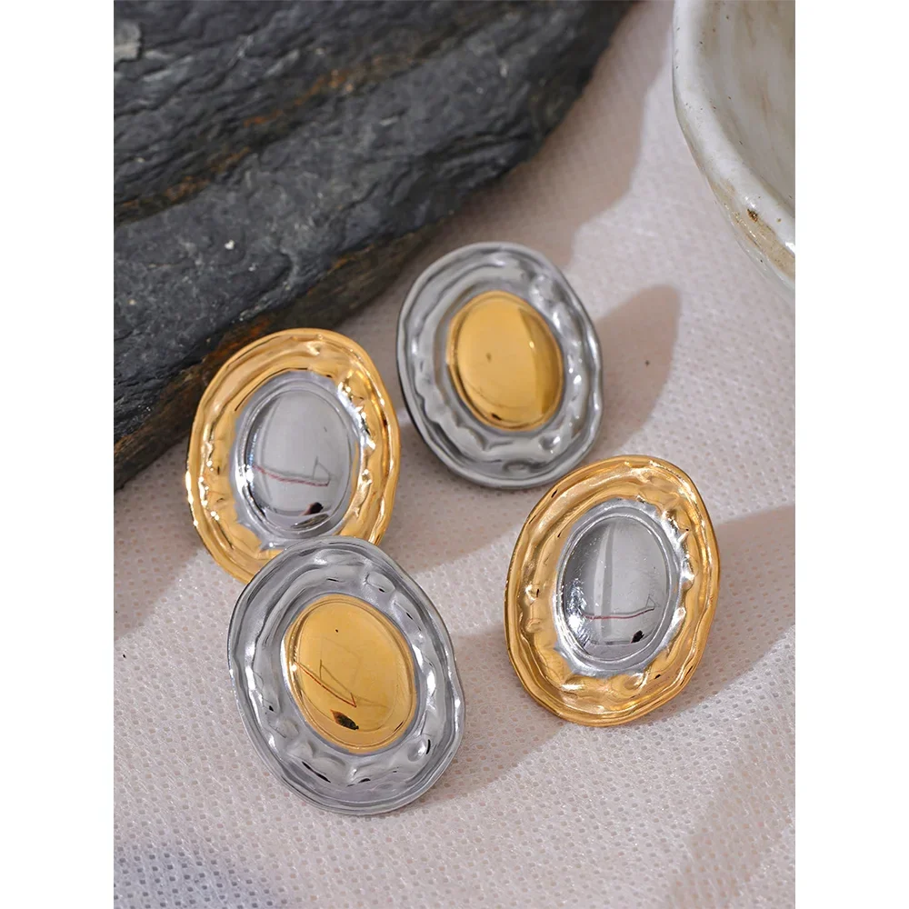 Luxe Circles Stylish Stud Earrings - TM & Co. Jewels