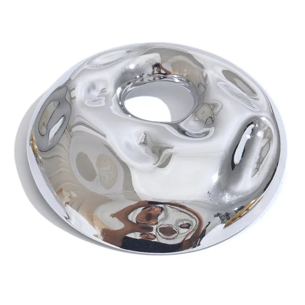 Hammered Circle Pin - TM & CO. JEWELS 
