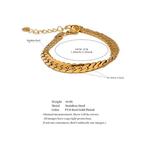Gold Snake Chain Bracelet