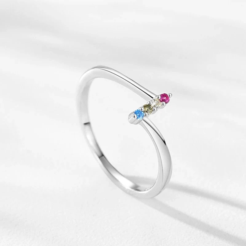 Rainbow Edge Wedding Band