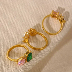 Aqua Aurora Charm Ring - TM & CO. JEWELS 