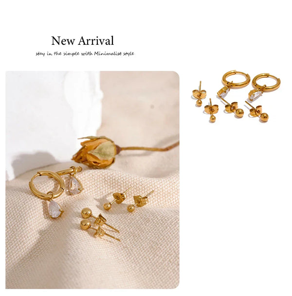 Crystal Rain Earrings - TM & CO. JEWELS 