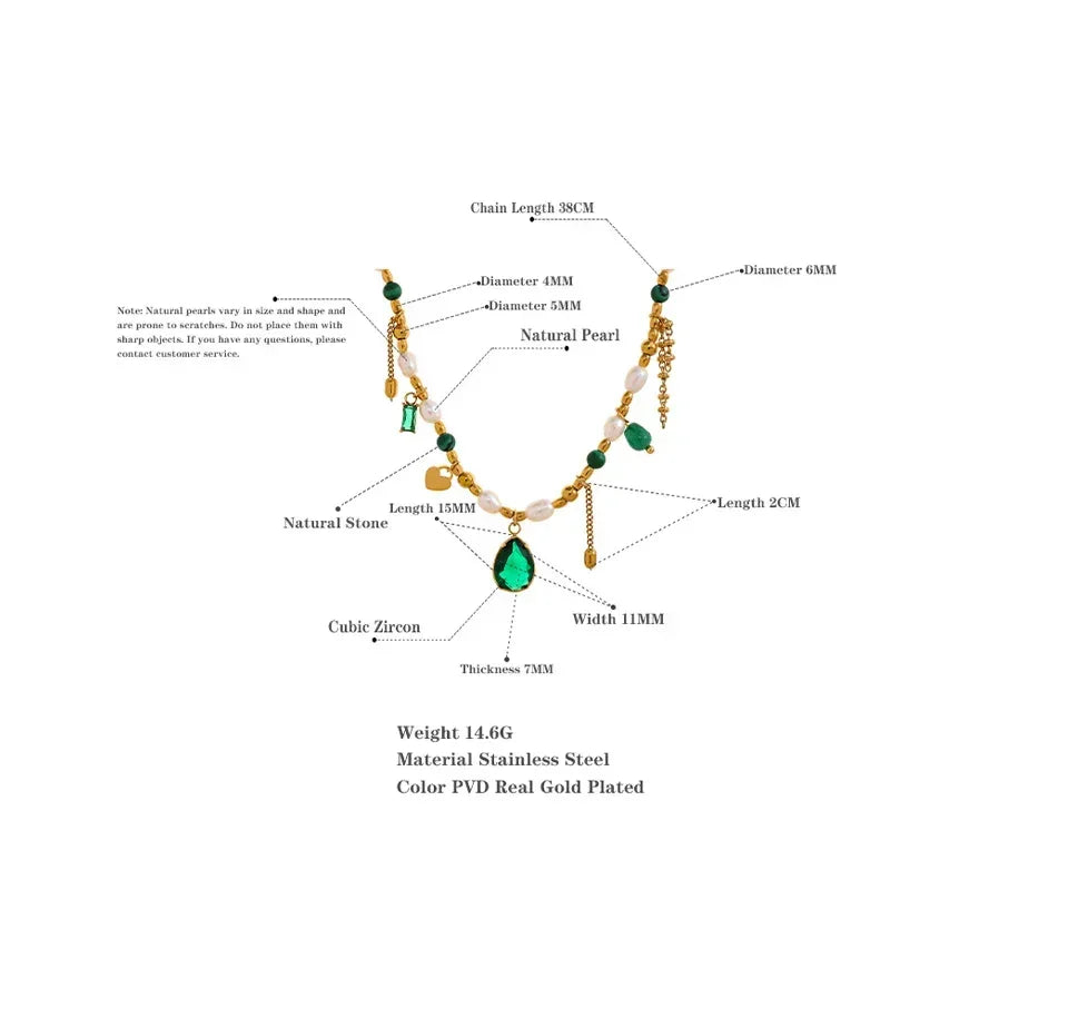 Mirage Green Zircon Collar