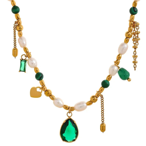 Mirage Green Zircon Collar - TM & CO. JEWELS 