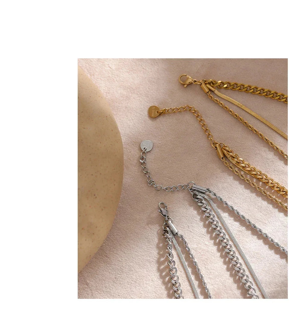 Golden Harmony Layered Necklace - TM & Co. Jewels