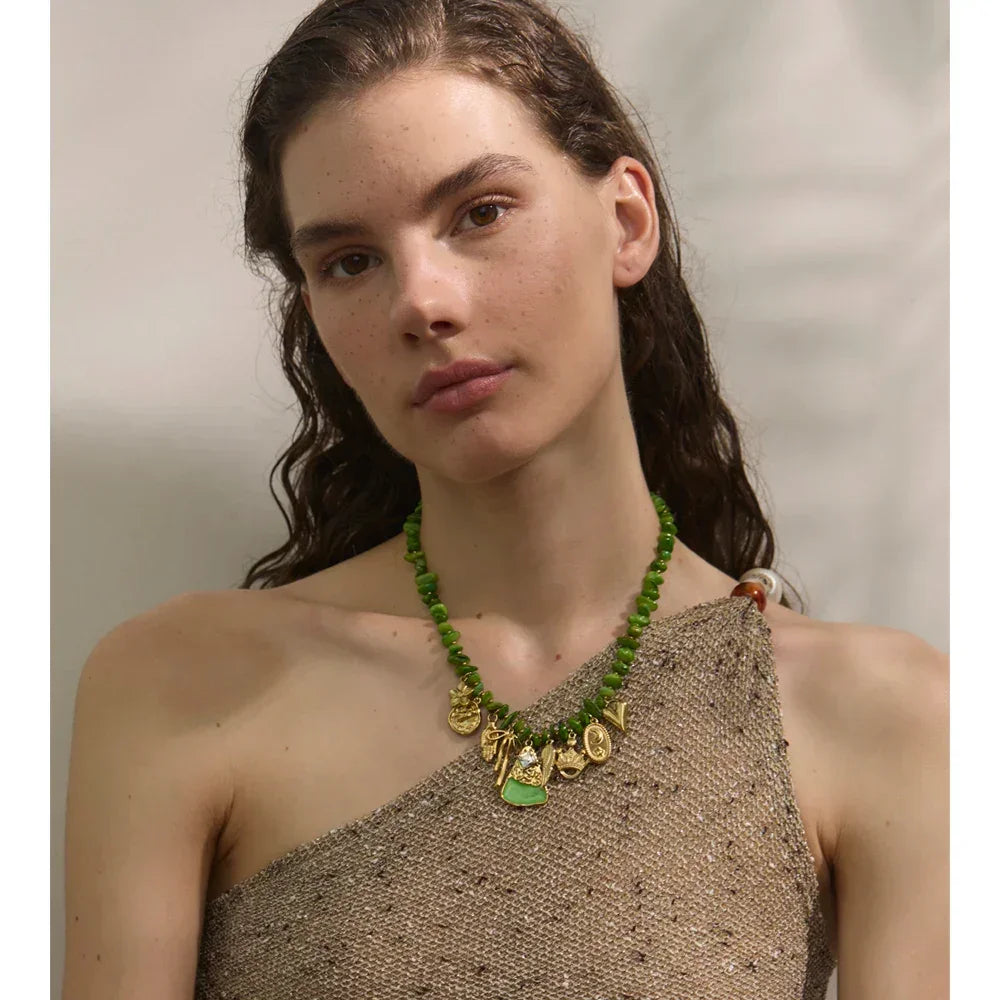 Seafoam & Petals Necklace - TM & CO. JEWELS 