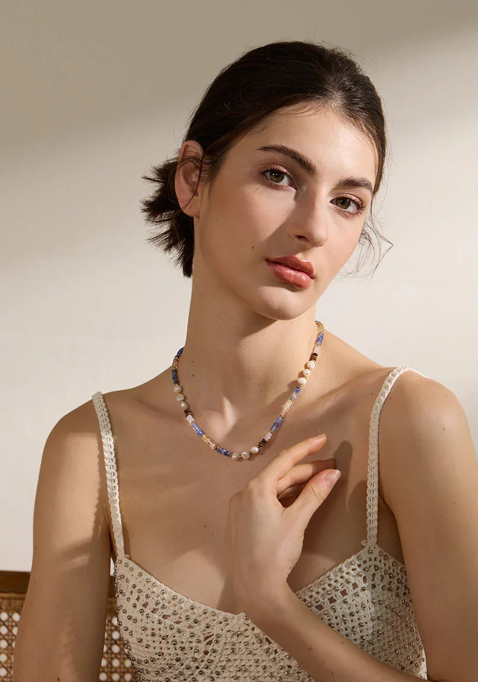 Azure Pearl Tapestry