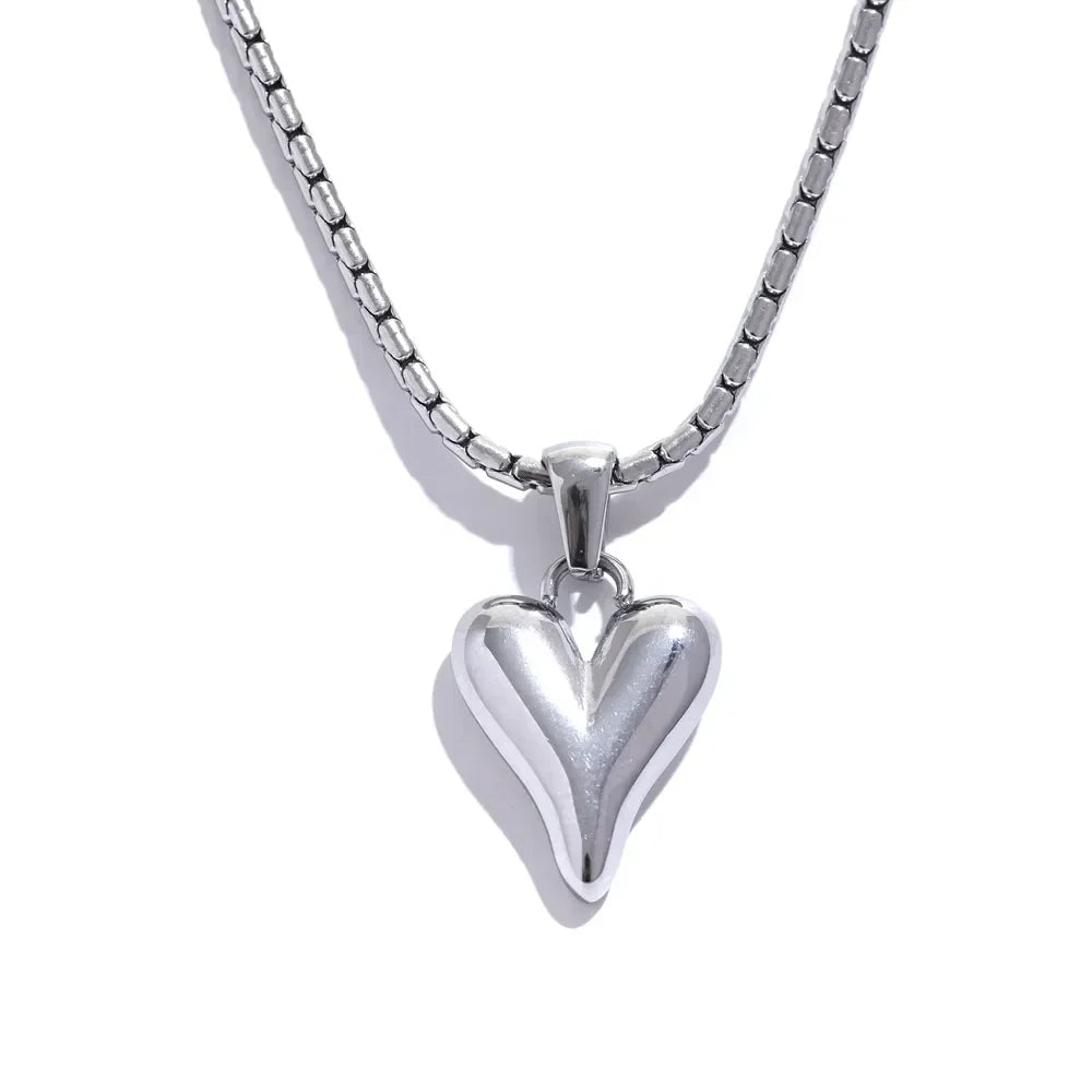 Serene Heart Stainless Choker - TM & Co. Jewels