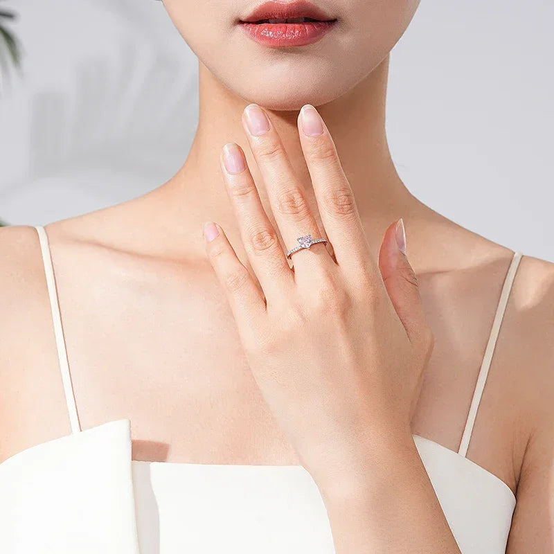 Rosy Charm Heart Ring - TM & Co. Jewels