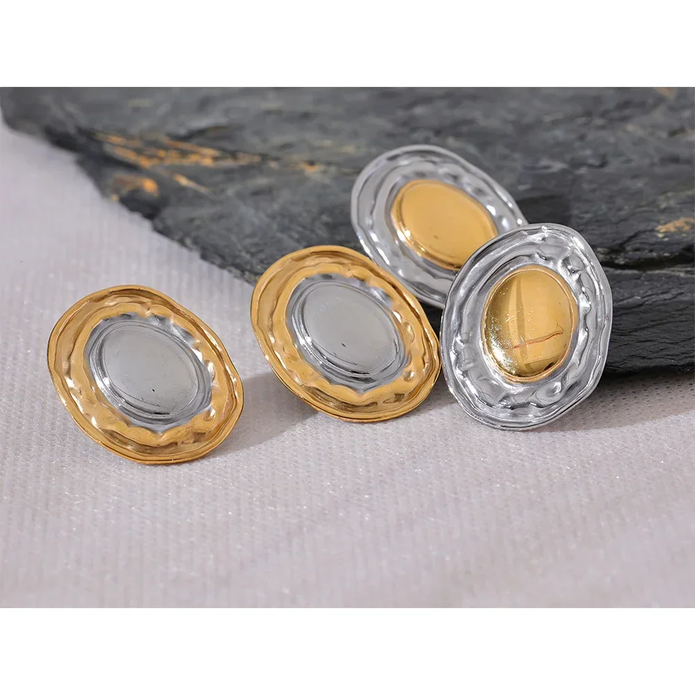 Luxe Circles Stylish Stud Earrings - TM & Co. Jewels