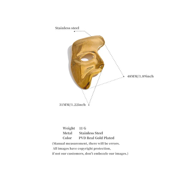Abstract Visage Brooch - TM & CO. JEWELS 